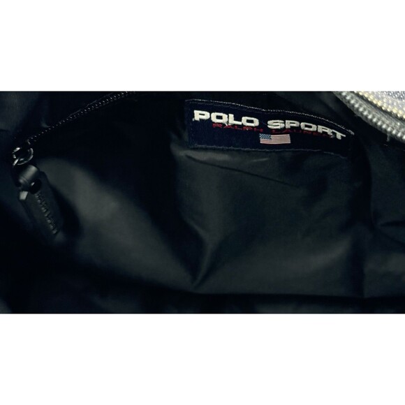 Vintage Polo Sport Ralph Lauren Denim Shoulder Crossbody Bag Adjustable Strap - Picture 11 of 14